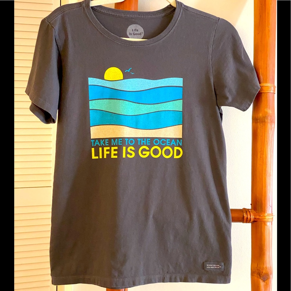 LIFE IS GOOD COTTON SMALL OCEAN TEE